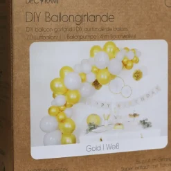 Ballongirlanden-Kit DIY Gold-Weiß