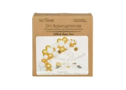 Ballongirlanden-Kit DIY Gold-Weiß