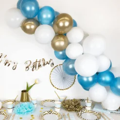 Ballongirlanden-Kit DIY Gold-Blau