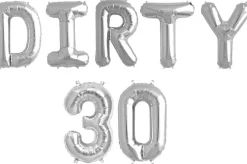Ballonschriftzug "Dirty 30"
