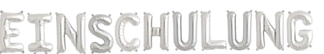Ballonschriftzug "Einschulung"