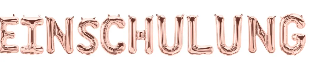 Ballonschriftzug "Einschulung"