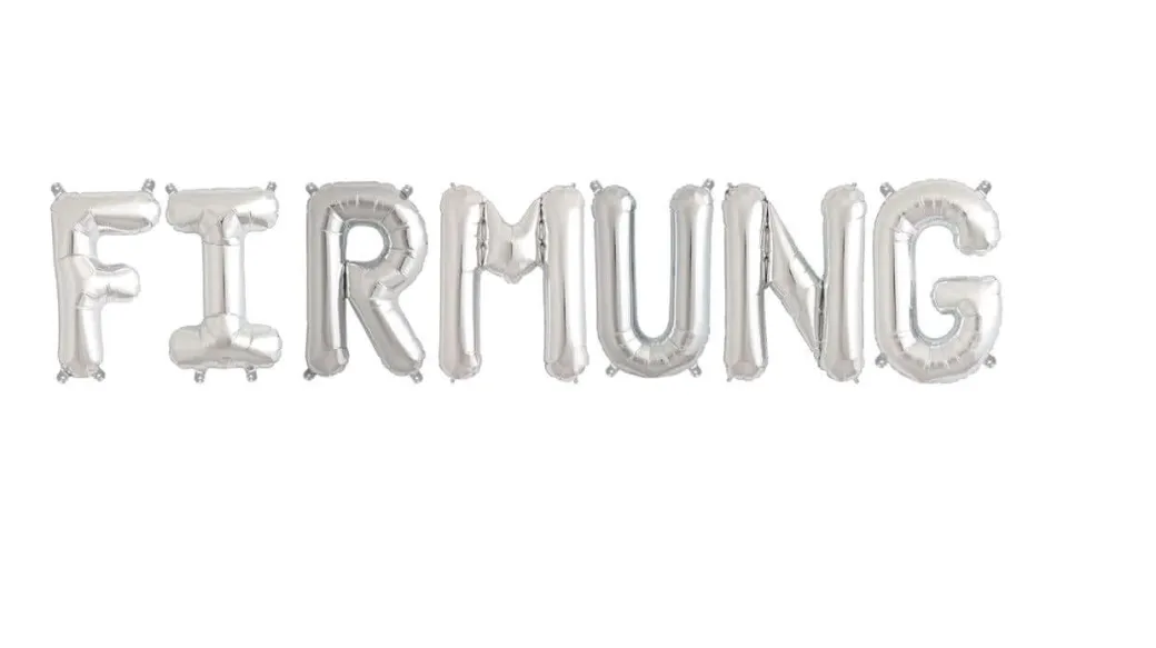 Ballonschriftzug "Firmung"