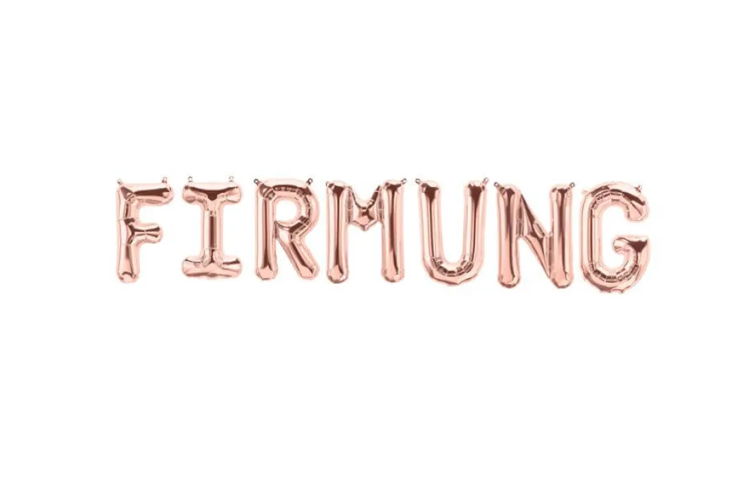 Ballonschriftzug "Firmung"