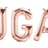 Ballonschriftzug "JGA" Roségold