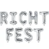 Ballonschriftzug "Richtfest" Silber