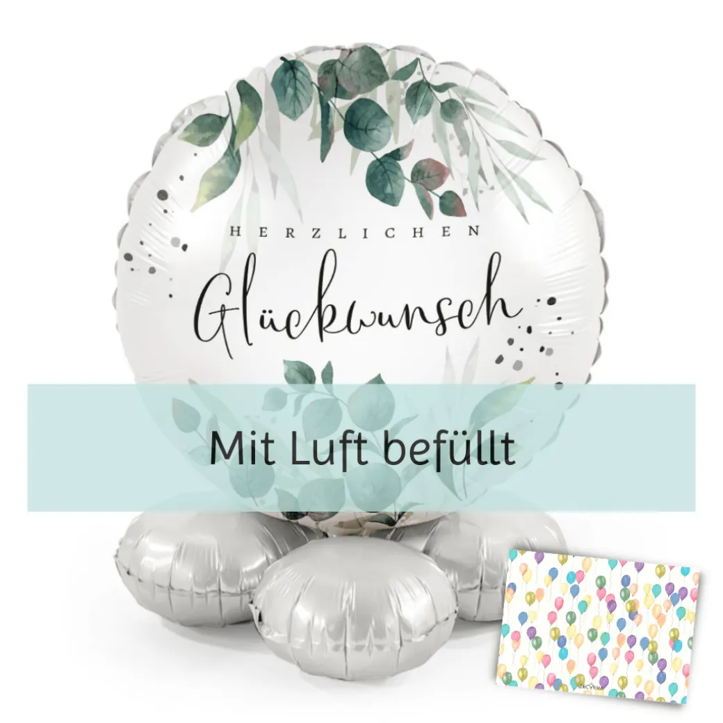 Ballooni-Geschenk "Herzlichen Glückwunsch"
