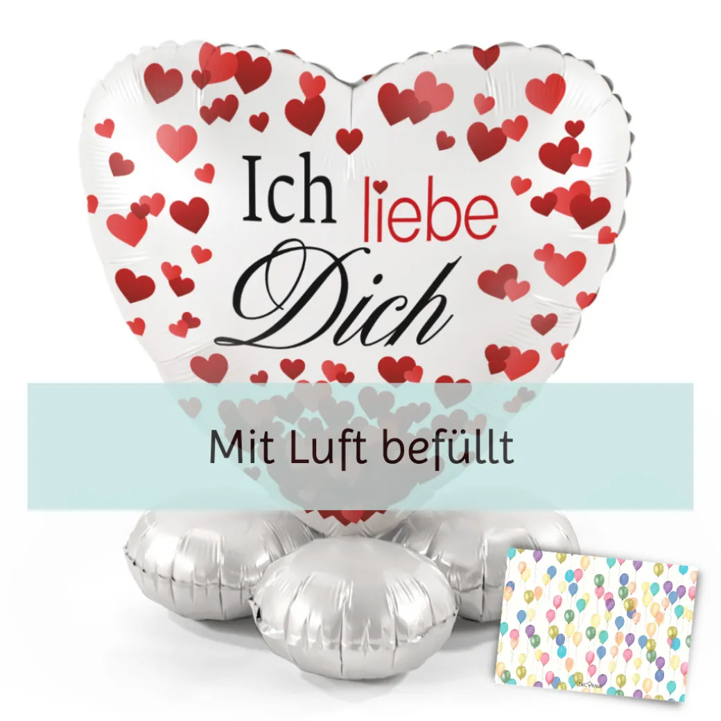 Ballooni-Geschenk "Ich liebe Dich"