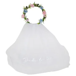 Blumenkranz mit Schleier "bride to be"