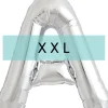 Buchstaben Ballon A XXL Silber