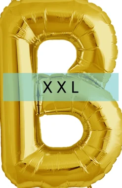 Buchstaben Ballon B XXL Gold