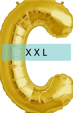 Buchstaben Ballon C XXL Gold
