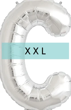 Buchstaben Ballon C XXL Silber