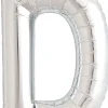 Buchstaben Ballon D Silber