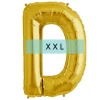 Buchstaben Ballon D XXL Gold