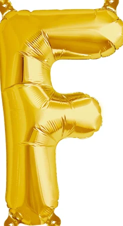 Buchstaben Ballon F Gold