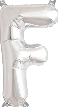 Buchstaben Ballon F Silber