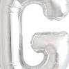 Buchstaben Ballon G Silber