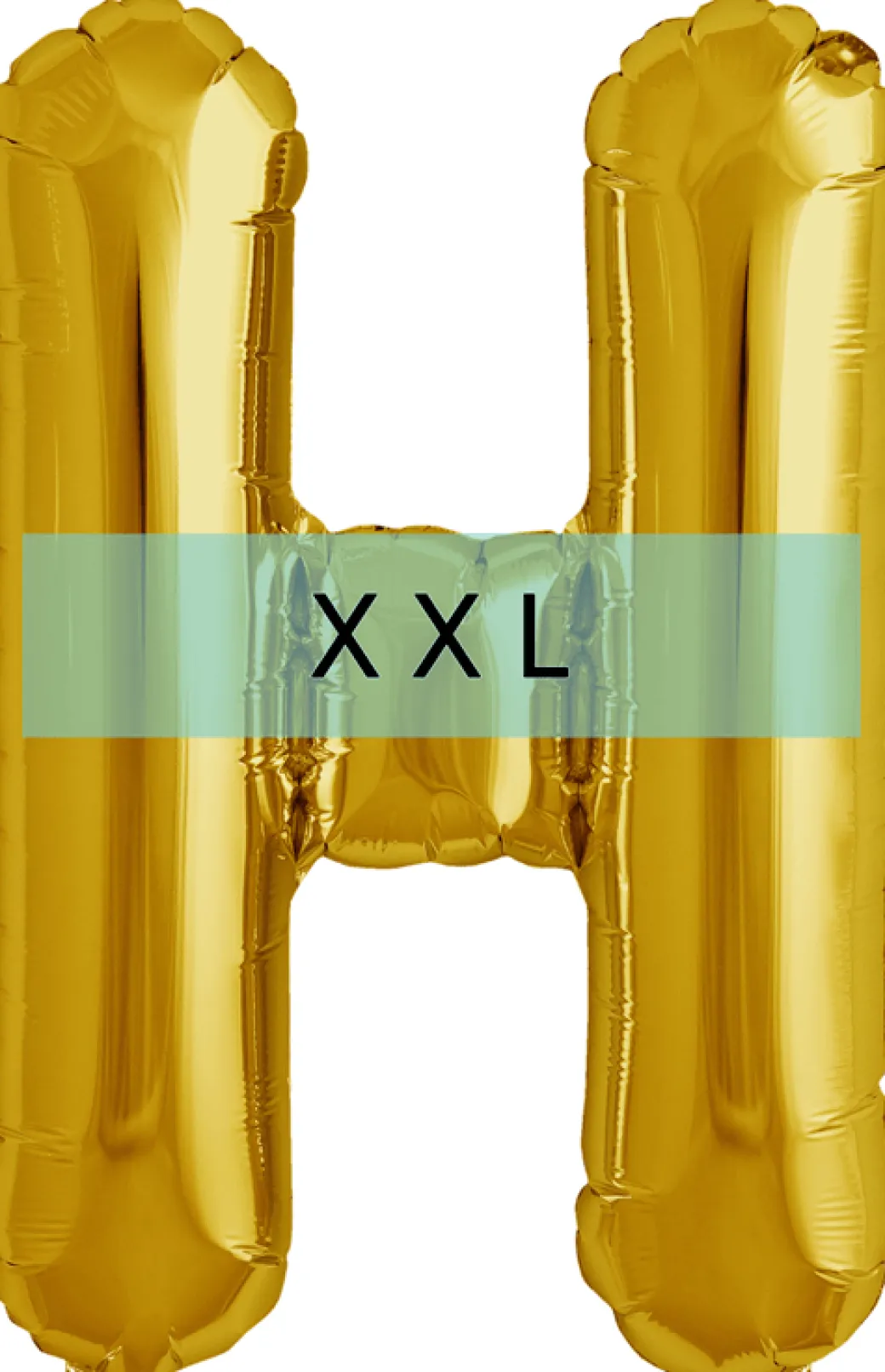 Buchstaben Ballon H XXL Gold