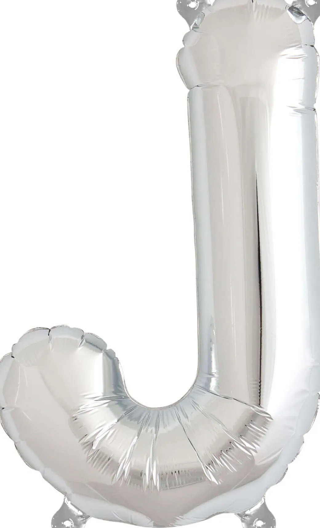 Buchstaben Ballon J Silber