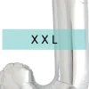 Buchstaben Ballon J XXL Silber