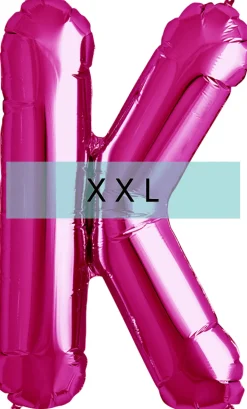 Buchstaben Ballon K XXL Pink