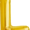 Buchstaben Ballon L Gold