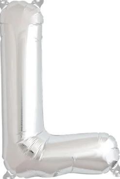 Buchstaben Ballon L Silber