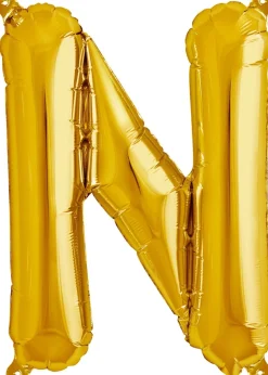 Buchstaben Ballon N Gold