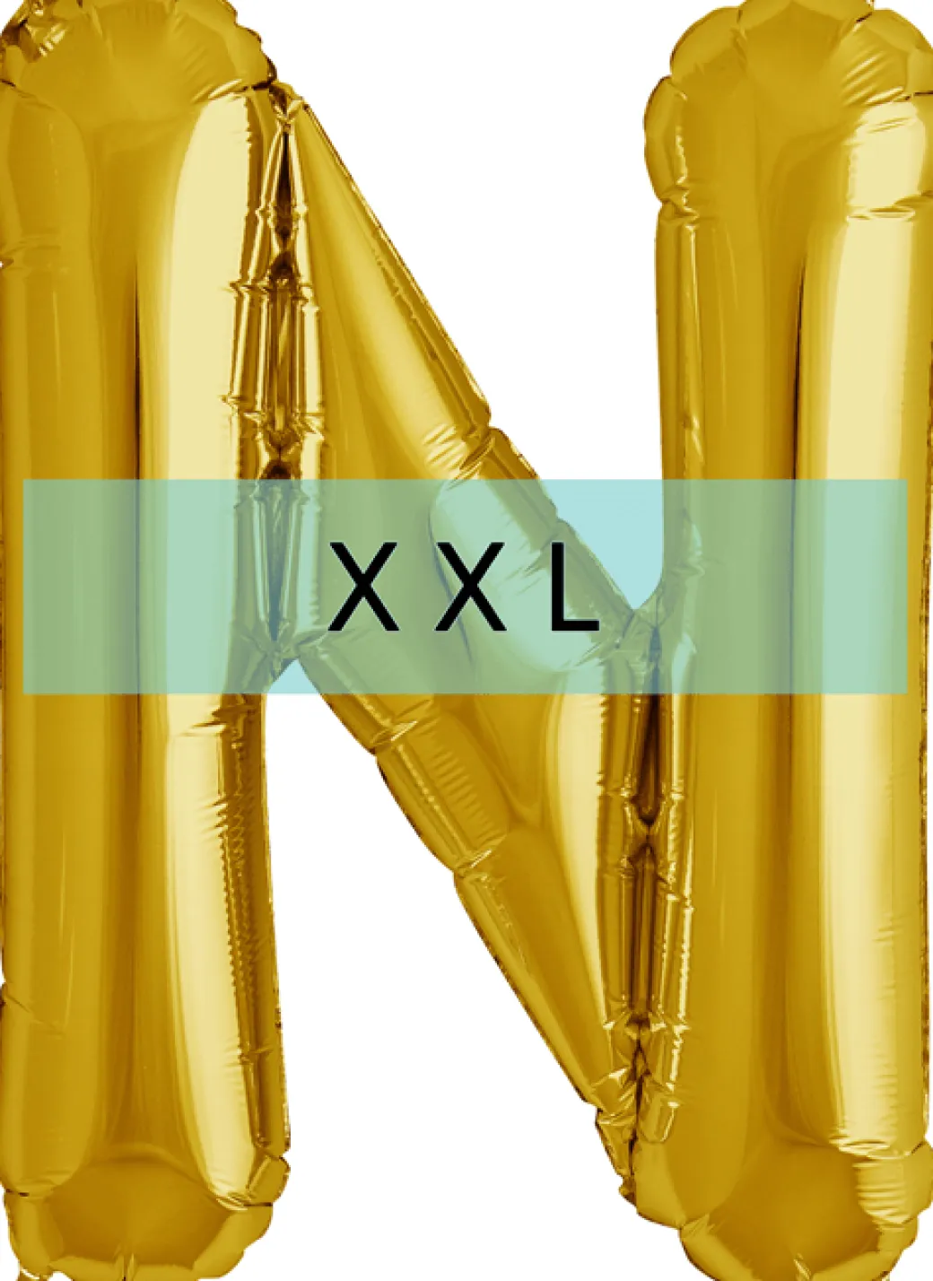 Buchstaben Ballon N XXL Gold
