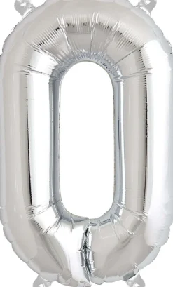 Buchstaben Ballon O Silber