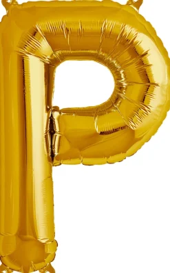Buchstaben Ballon P Gold