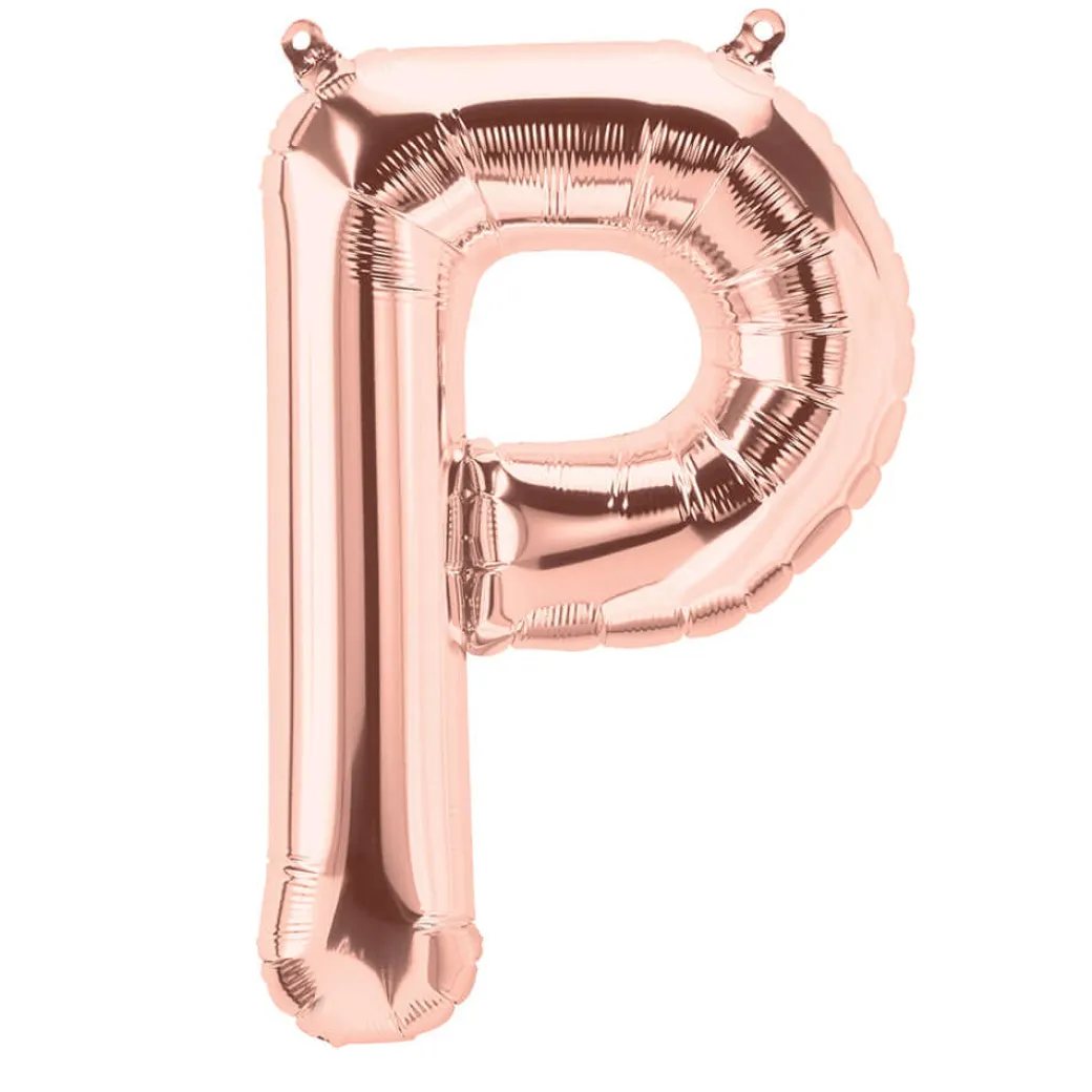 Buchstaben Ballon P Roségold