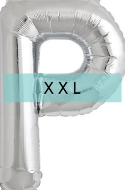 Buchstaben Ballon P XXL Silber