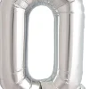 Buchstaben Ballon Q Silber