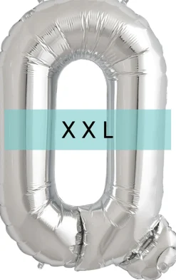 Buchstaben Ballon Q XXL Silber