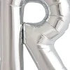 Buchstaben Ballon R Silber