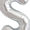 Buchstaben Ballon S Silber