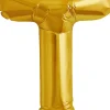 Buchstaben Ballon T Gold