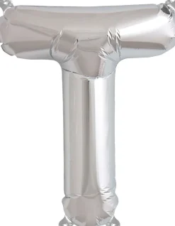 Buchstaben Ballon T Silber