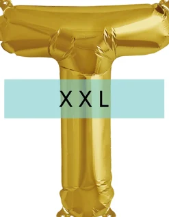 Buchstaben Ballon T XXL Gold