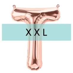 Buchstaben Ballon T XXL Roségold