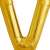 Buchstaben Ballon V Gold