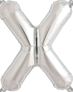 Buchstaben Ballon X Silber