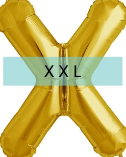 Buchstaben Ballon X XXL Gold