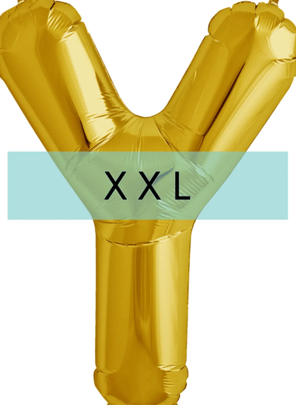 Buchstaben Ballon Y XXL Gold