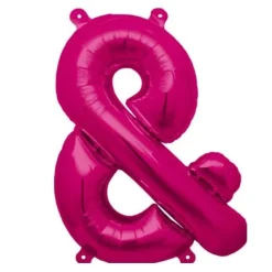 Buchstaben Ballon &-Zeichen XXL Pink