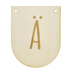 Buchstaben Holzwimpel Ä