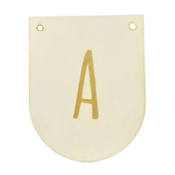 Buchstaben Holzwimpel A