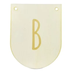 Buchstaben Holzwimpel B